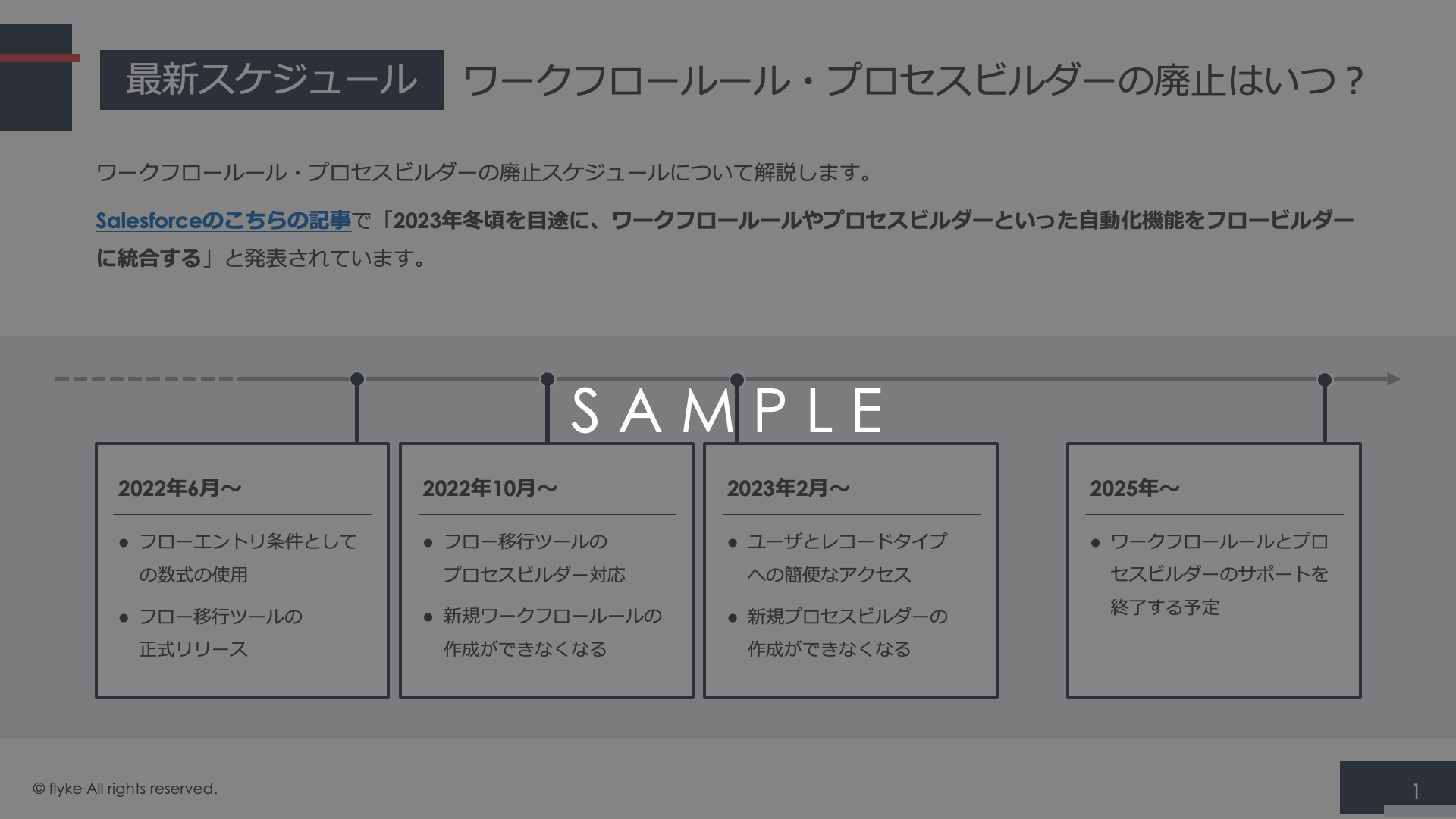 プロセスビルダー→フロー移行1
